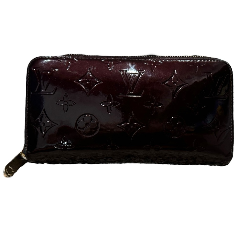 Louis Vuitton Vernis Enamel Patent Leather Zippy Zip Around Long Wallet